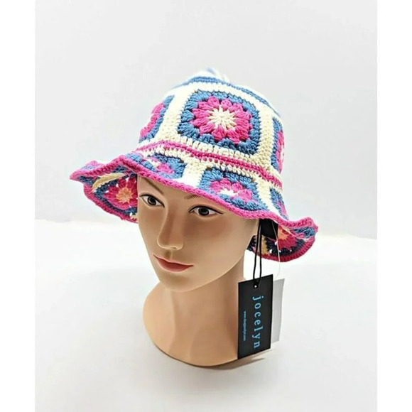 COPY - Jocelyn Women\'s The Tulum Crochet Hat Pink Multi O/S (MSRP $75) main image 4